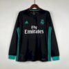 Retro Real Madrid 17 18 Auswärts Fußballtrikots Langarm