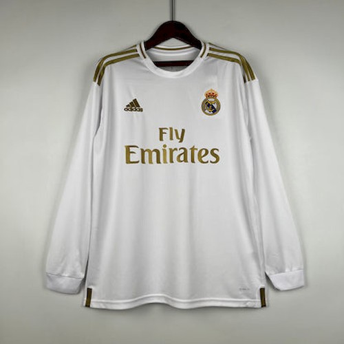 Retro Real Madrid 19-20 Langarm Heim Fußballtrikots