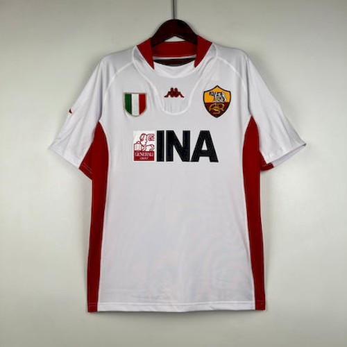 Retro Roma 01-02 Auswärts Fußballtrikots