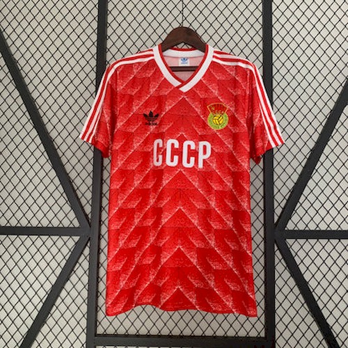 Retro Soviet Union 88-89 Heim Fußballtrikots