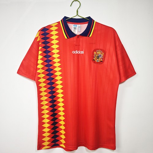 Retro Spanien 1994-95 Heim Fußballtrikots