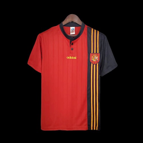 Retro Spanien 1996 Heim Fußballtrikots