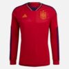 Spanien Heimtrikot 2022 Fußballtrikots Langarm