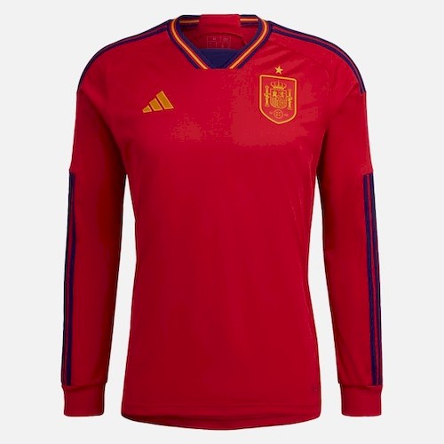 Spanien Heimtrikot 2022 Fußballtrikots - Langarm