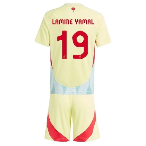 Spanien Lamine Yamal 19 Auswärts Kinder Trikotsatz 2024