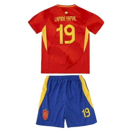 Spanien Lamine Yamal 19 Heim Kinder Trikotsatz 2024
