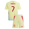 Spanien Morata 7 Auswärts Kinder Trikotsatz 2024