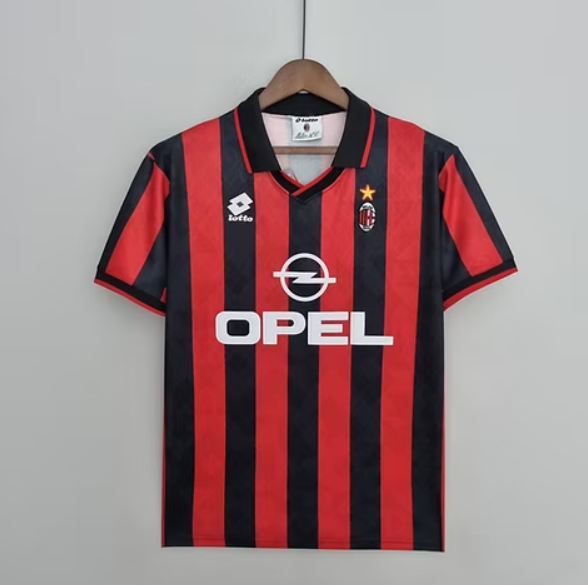 Retro AC Mailand Trikot San Siros Glanz von 95 96