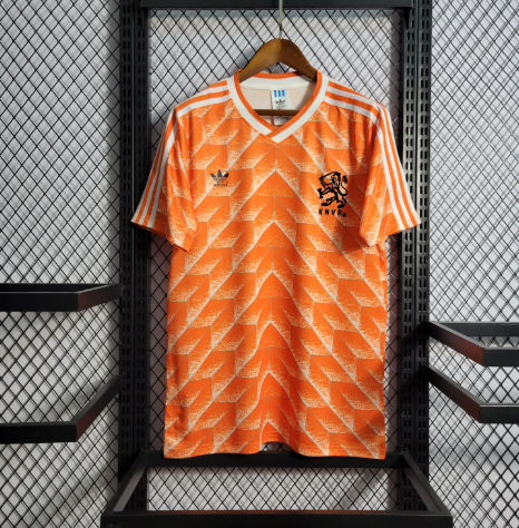 Niederlande Heim Retro Fußballtrikots 1988