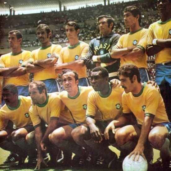Brasilien Heim Retro Fußballtrikots 1970